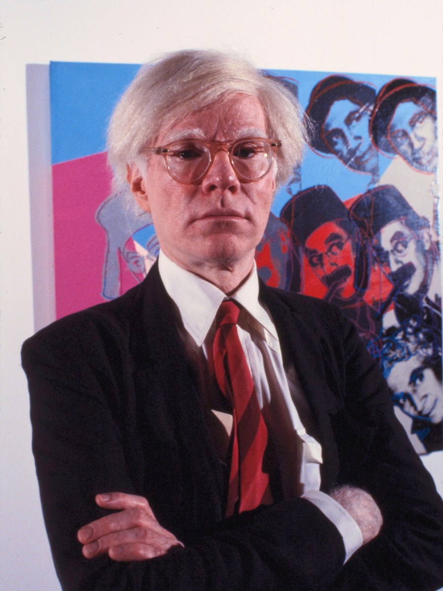 Portrait of Andy Warhol, american pop artist (1928–1987)