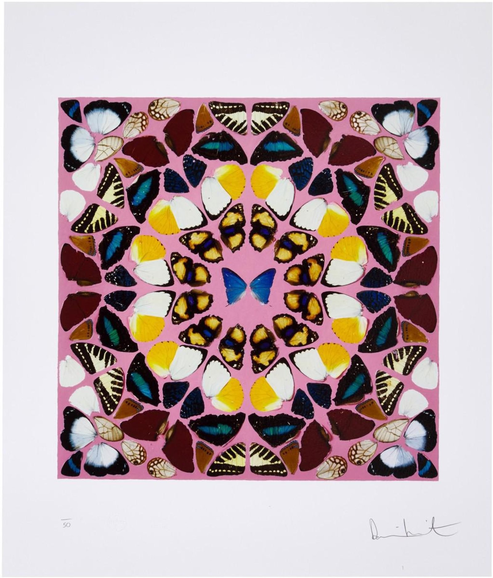 Beneficence — original signed screenprint artwork by Damien Hirst, 46 x 39cm, 2015, Kaleidoscope, available at Causon Daniels