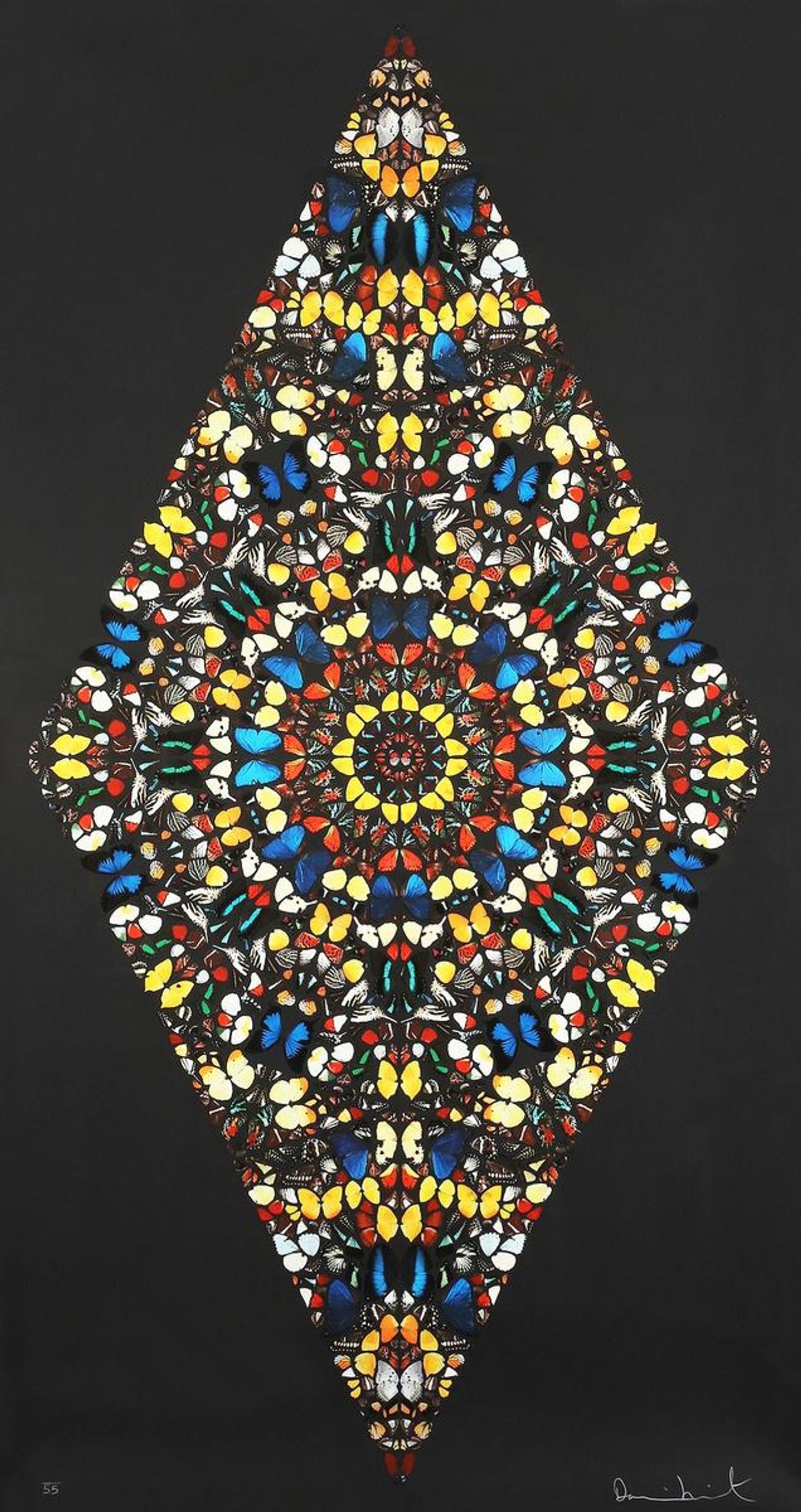 Sceptic — original signed screenprint artwork by Damien Hirst, 150 x 78cm, 2006, Kaleidoscope, available at Causon Daniels