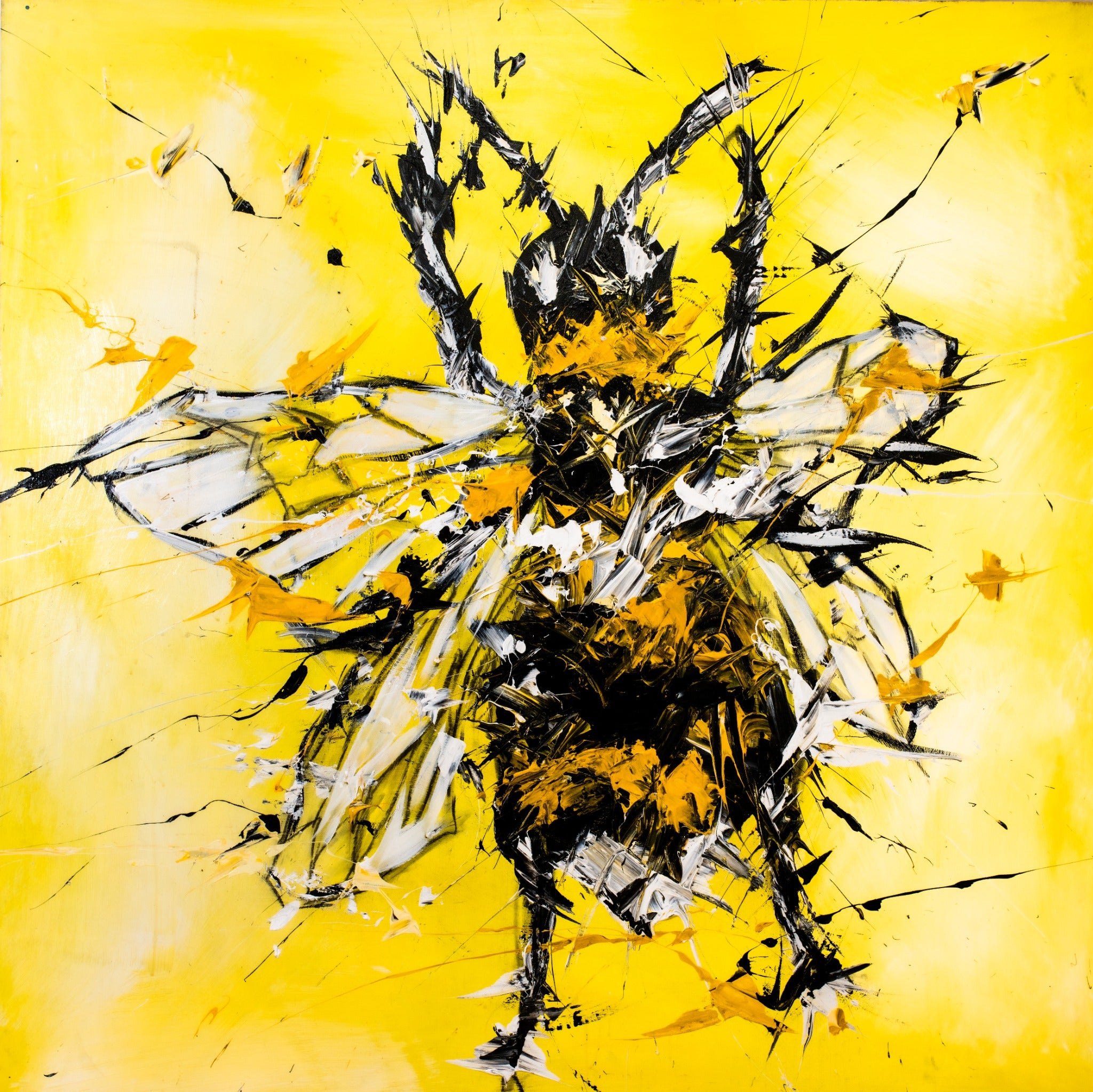 Isolation Island 26 — original stencil on canvas artwork by Aidan Phelan, 120 × 120 cm, 2025, Isolation Island, available at Causon Daniels