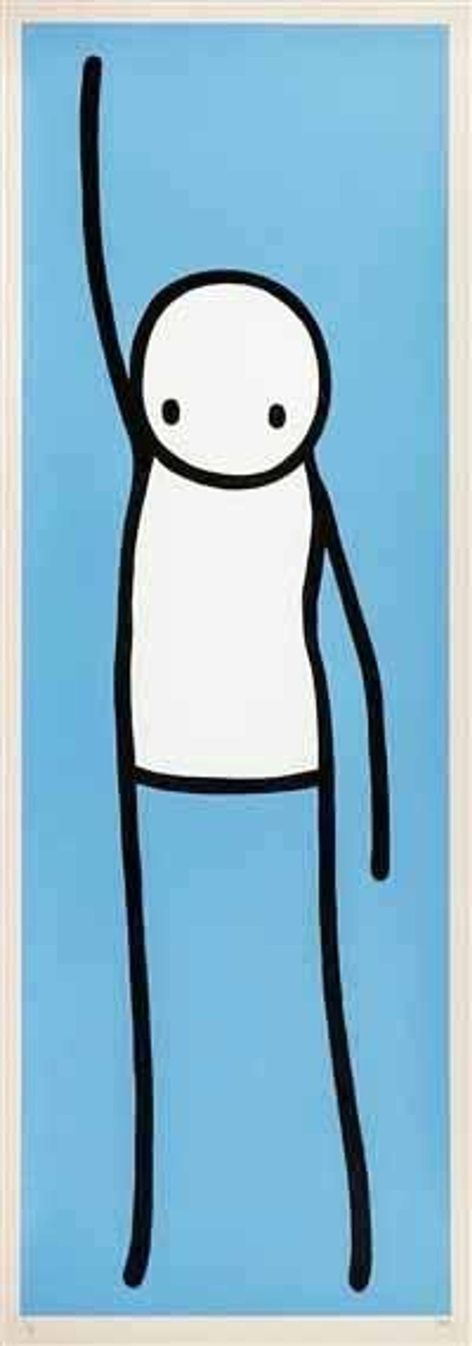 Liberty (blue) — original signed screenprint artwork by Stik, 112 x 41cm, 2013, Liberty, available at Causon Daniels