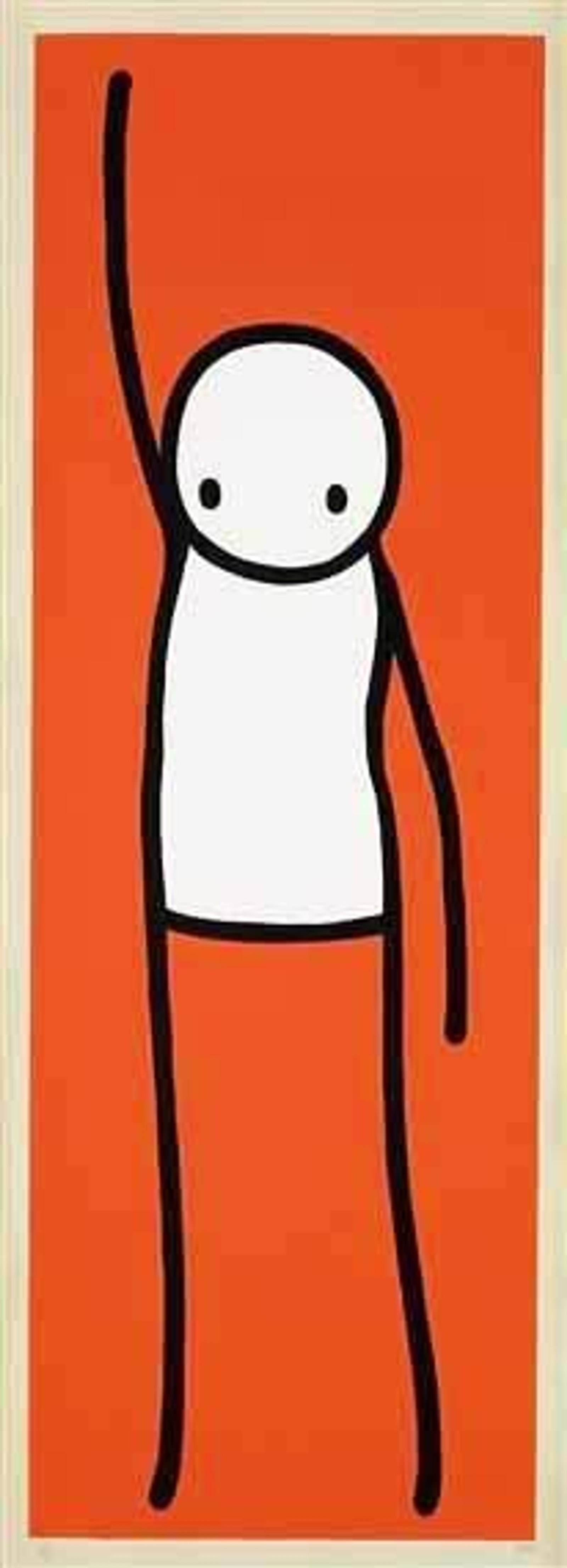 Liberty (orange) — original signed screenprint artwork by Stik, 112 x 41cm, 2013, Liberty, available at Causon Daniels