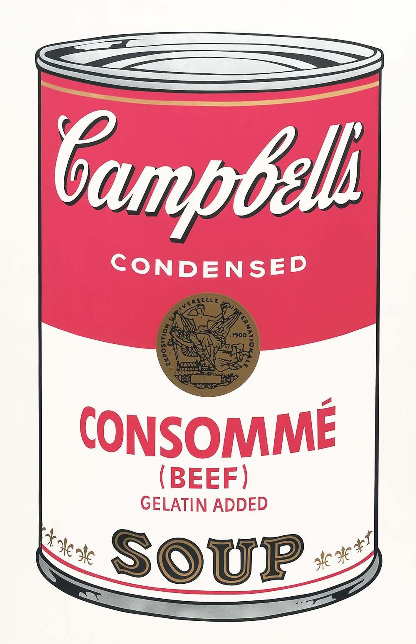 Campbell's Soup I, Beef Consomme (F. & S. II.52) — original signed screenprint artwork by Andy Warhol, 89 x 59cm, 1968, Campbell's Soup, available at Causon Daniels