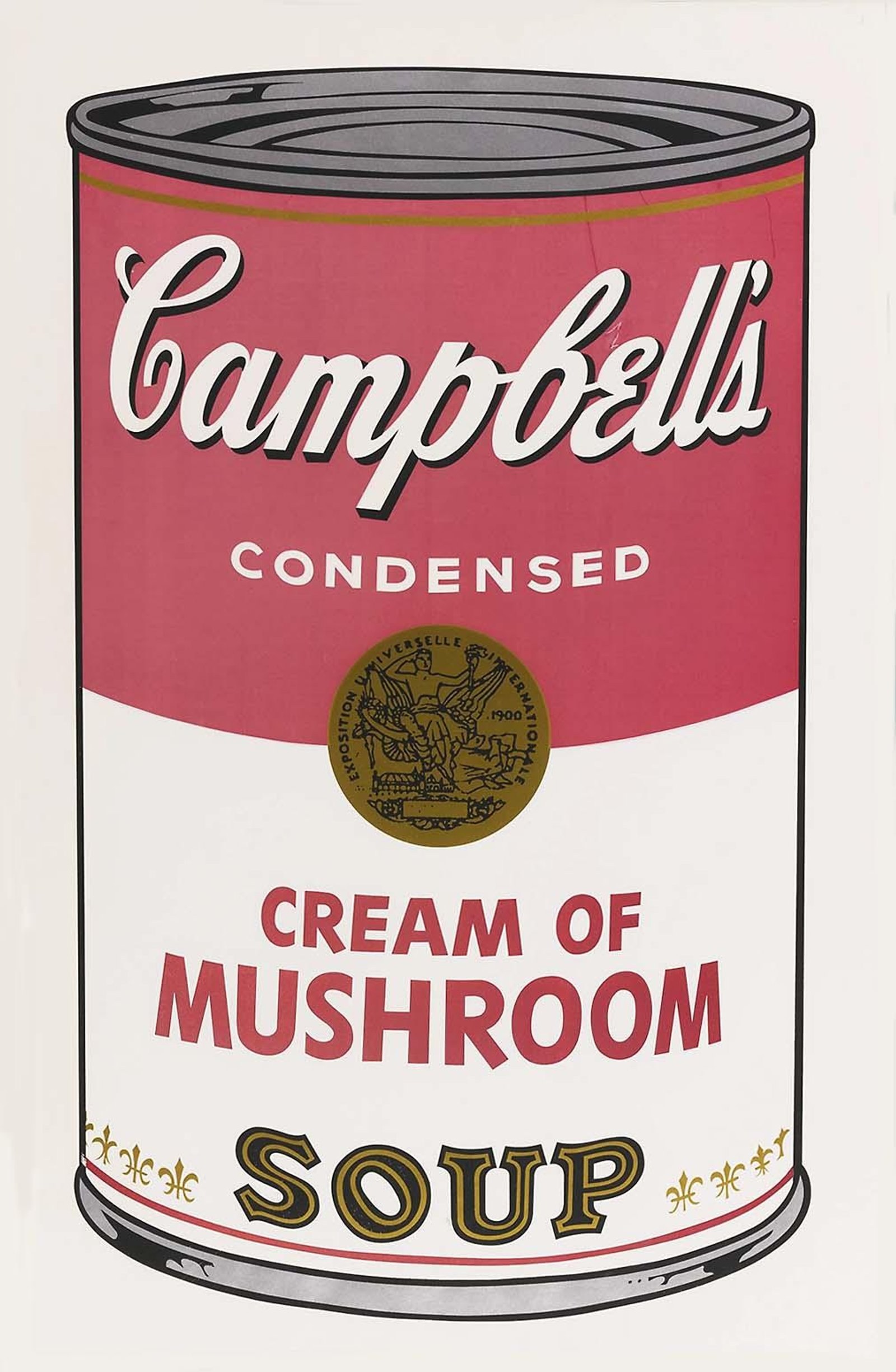Campbell's Soup I, Cream Of Mushroom (F. & S. II.53) — original signed screenprint artwork by Andy Warhol, 89 x 59cm, 1968, Campbell's Soup, available at Causon Daniels