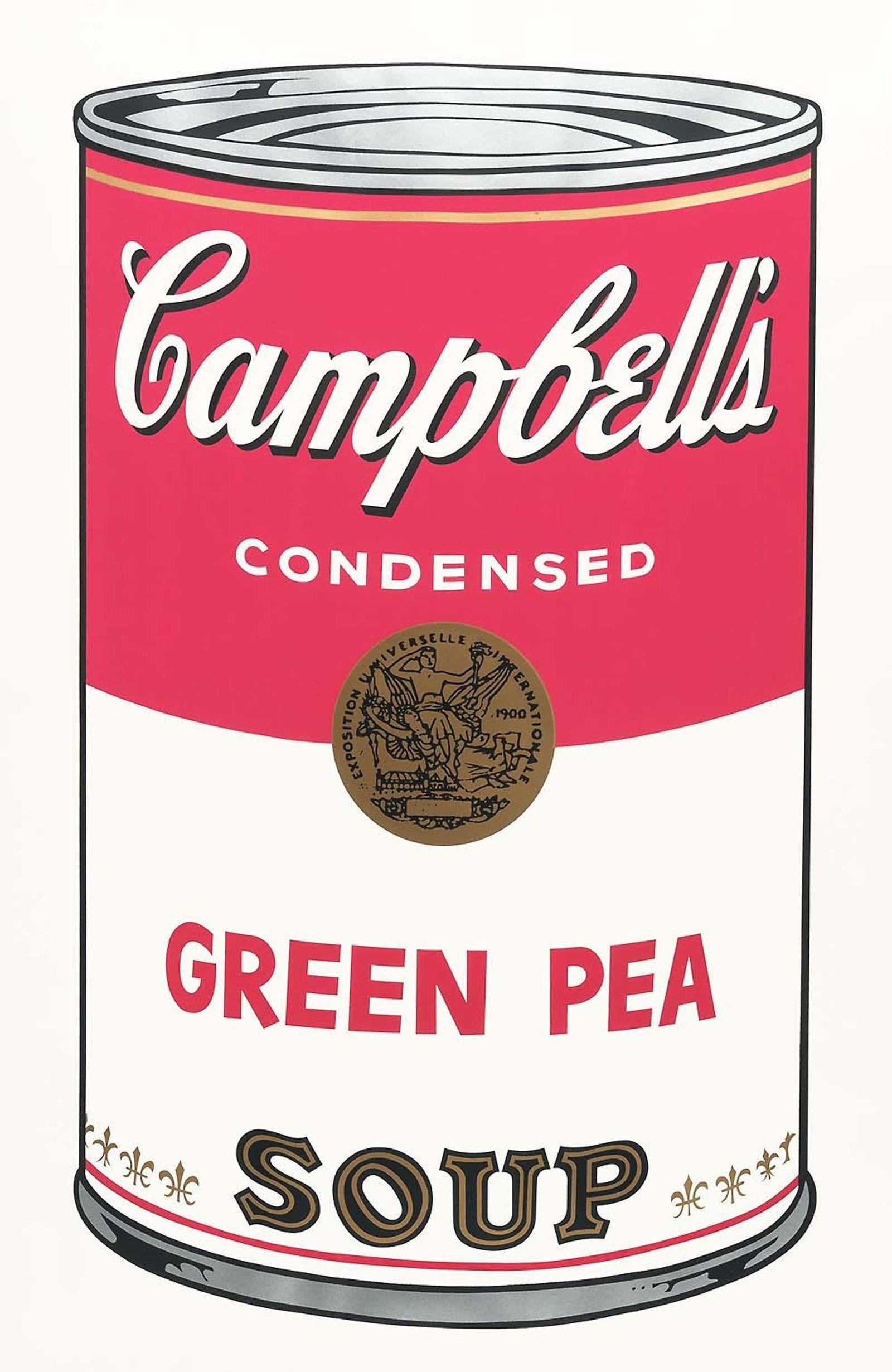 Campbell's Soup I, Green Pea (F. & S. II.50) — original signed screenprint artwork by Andy Warhol, 89 x 59cm, 1968, Campbell's Soup, available at Causon Daniels
