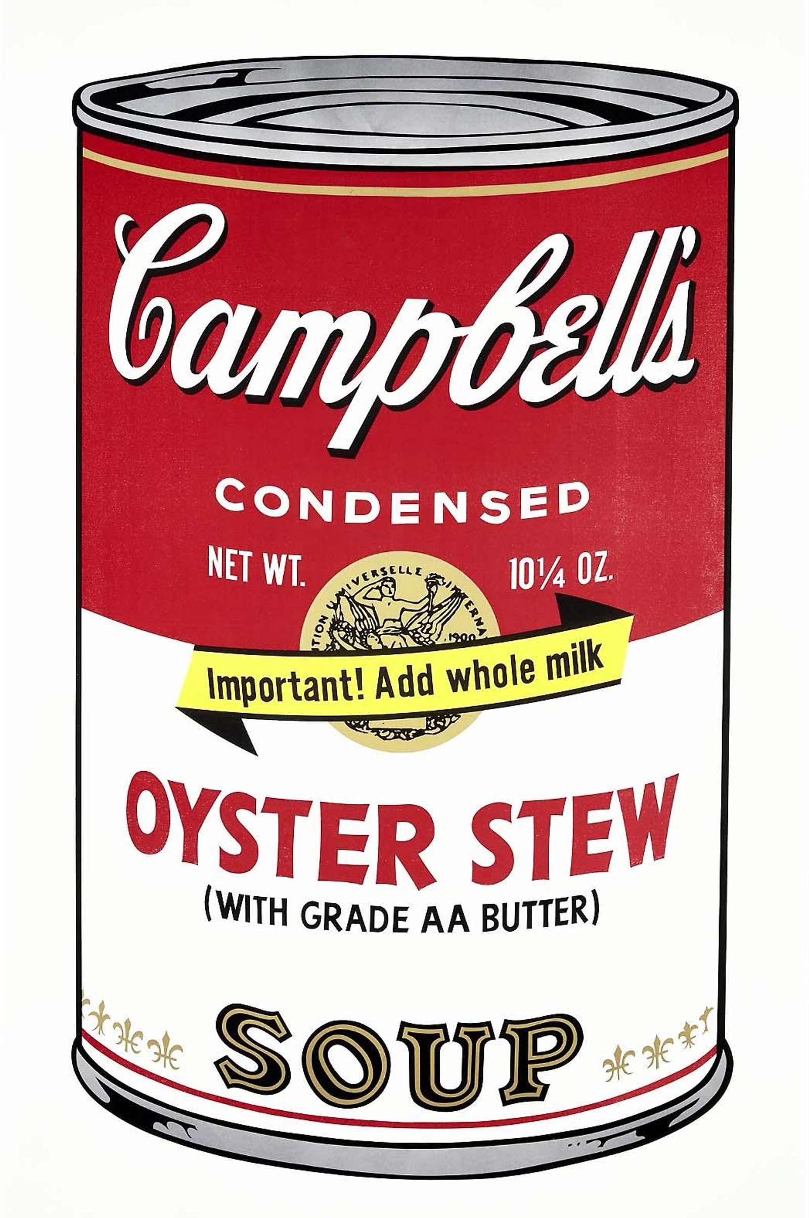 Campbell's Soup II, Oyster Stew (F. & S. II.60) — original signed screenprint artwork by Andy Warhol, 89 x 59cm, 1969, Campbell's Soup, available at Causon Daniels