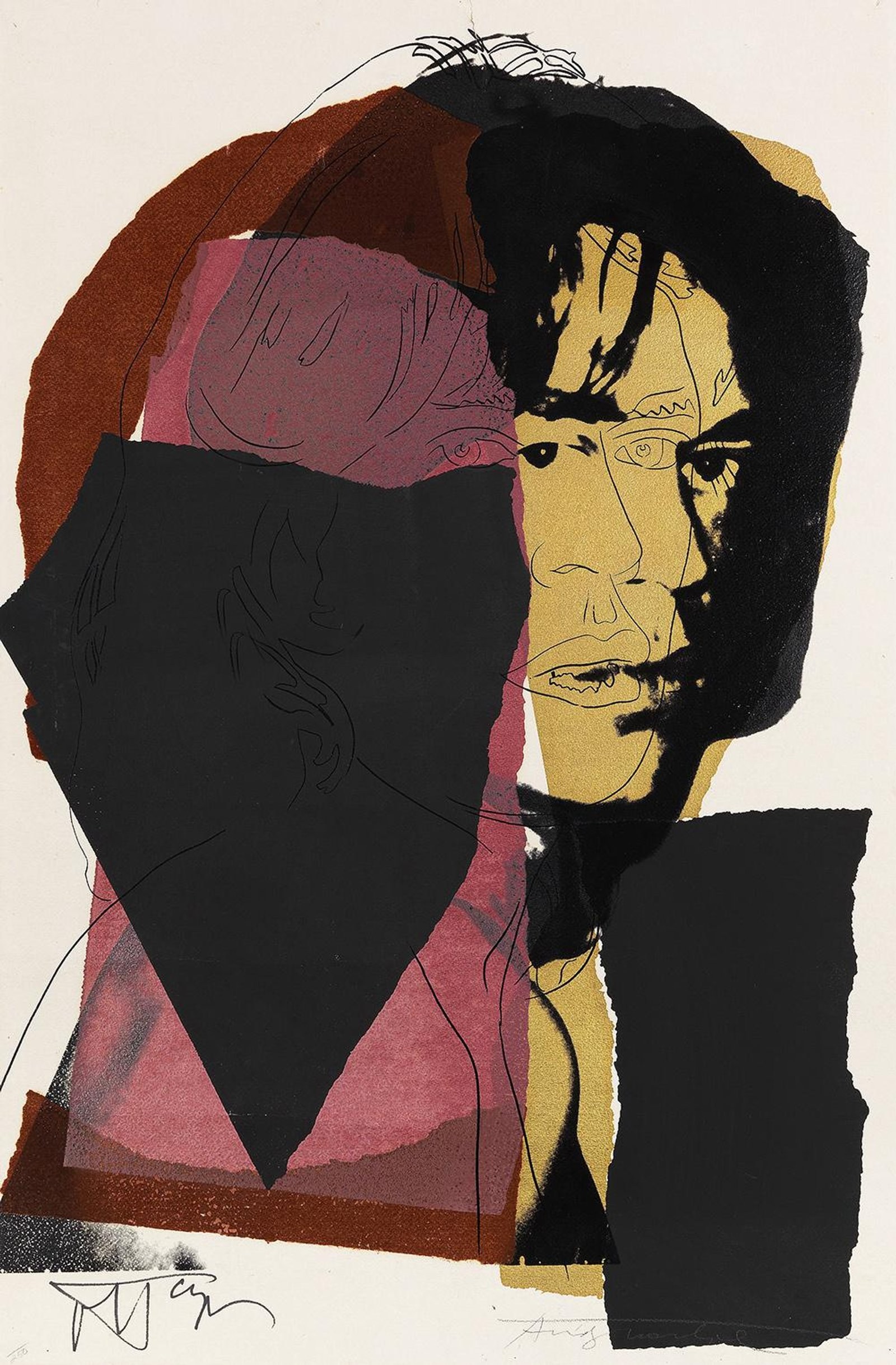 Mick Jagger (F. & S. II.139) — original signed screenprint artwork by Andy Warhol, 111 x 74cm, 1975, Mick Jagger, available at Causon Daniels