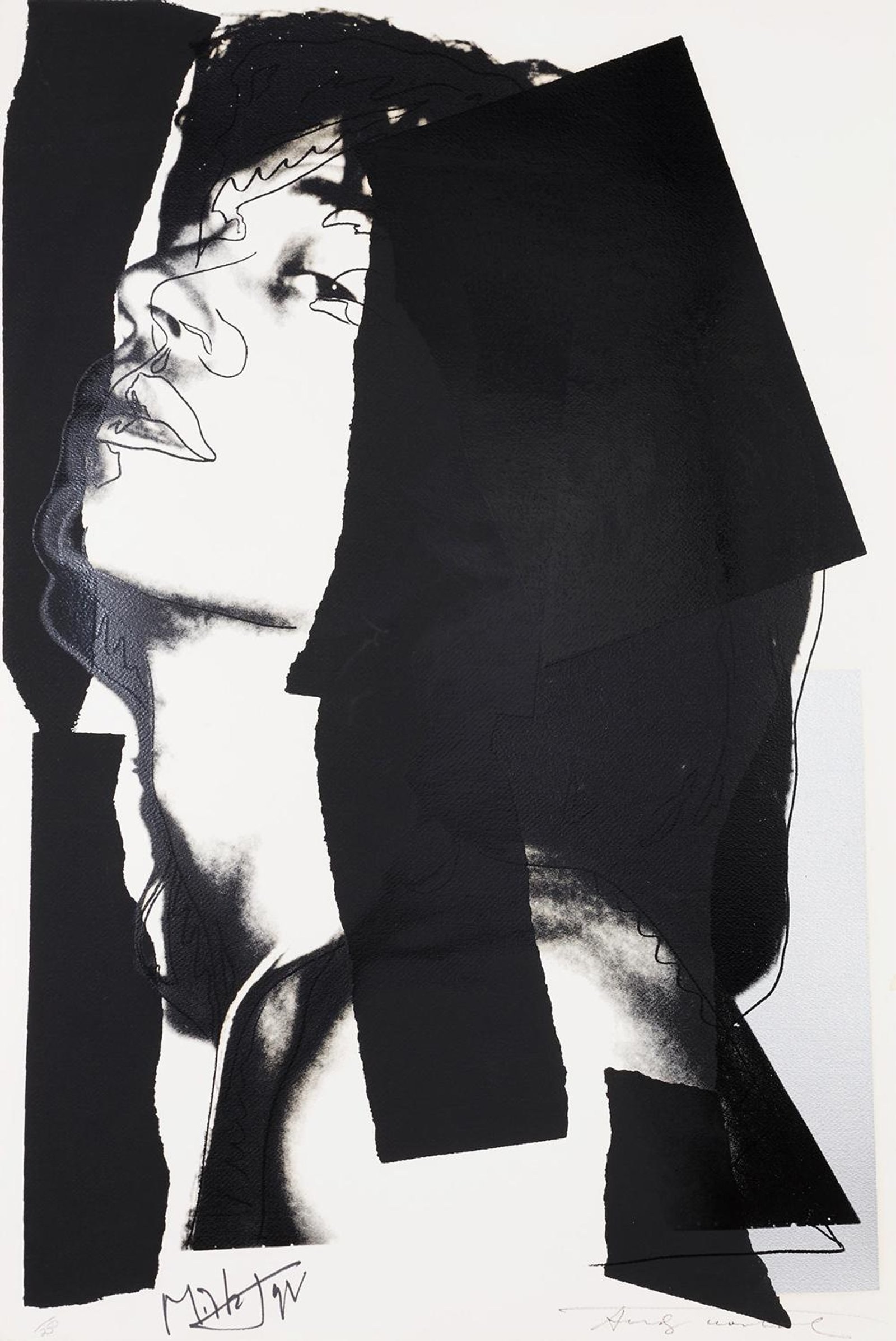 Mick Jagger (F. & S. II.144) — original signed screenprint artwork by Andy Warhol, 111 x 74cm, 1975, Mick Jagger, available at Causon Daniels